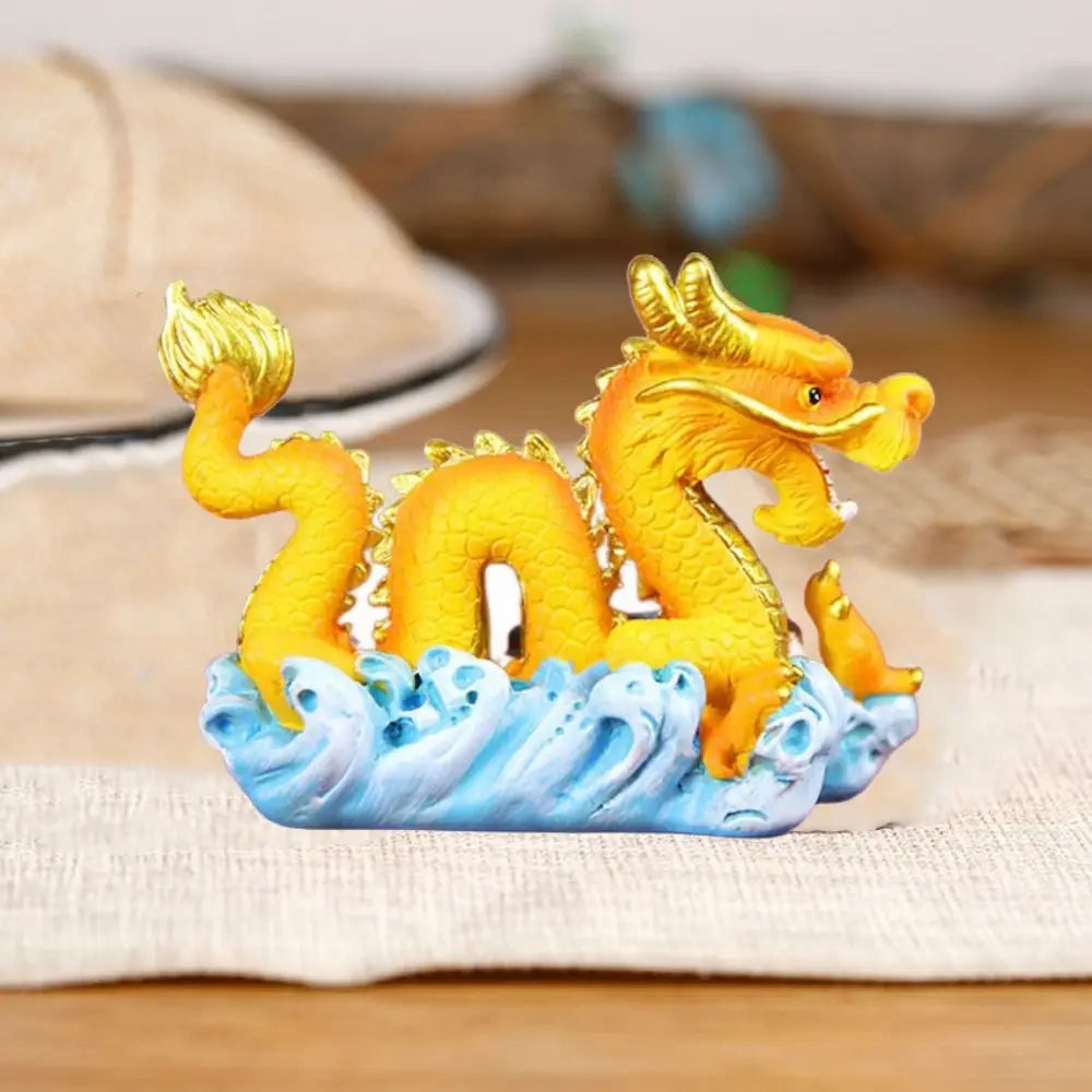 Resin Dragon & Phoenix Ornament – Chinese New Year Cake Decor Resin Figurine Babs