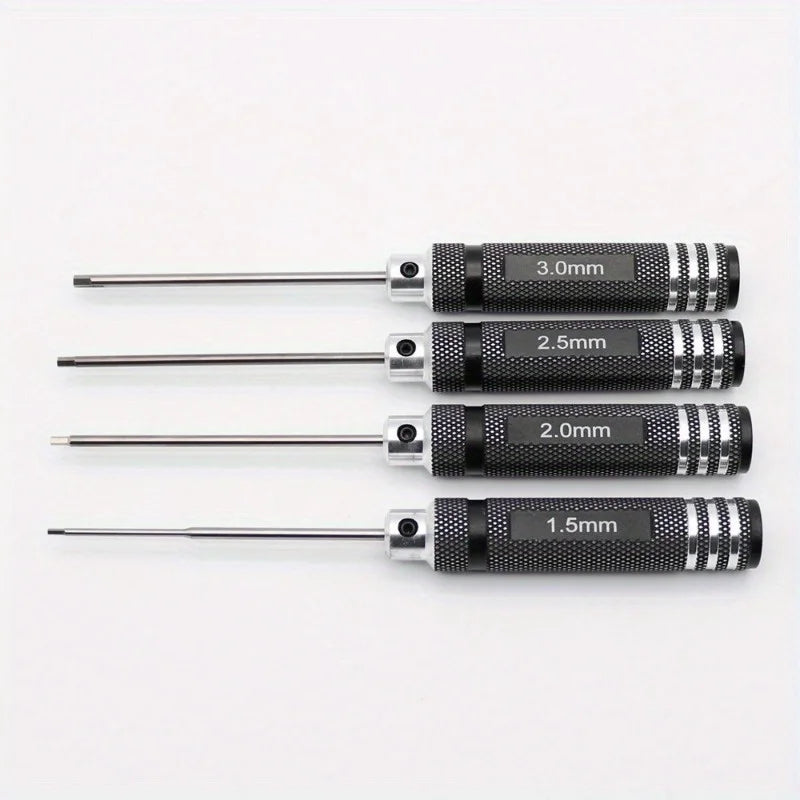 4-Piece Hex Driver Allen Wrench Set for RC Cars 1.5–3.0mm Hex Driver Set Babs