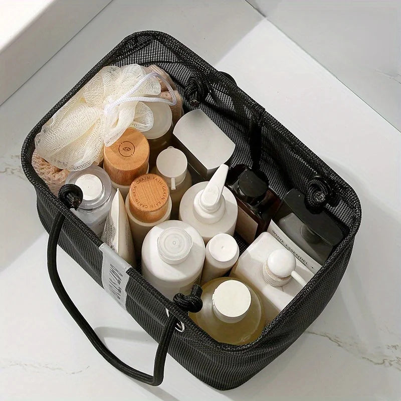 Foldable Mesh Shower Caddy Tote – Dorm Room Essential Shower Caddy Tote Babs