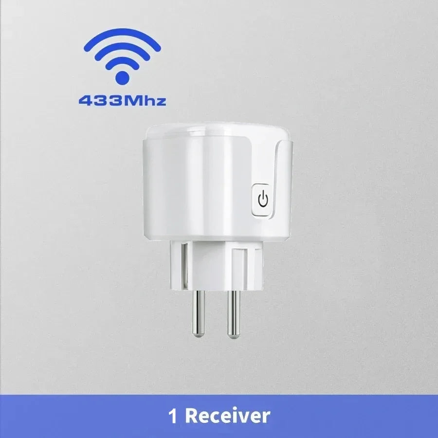 16A RF Wireless Remote Control Socket Switch – EU Plug 433MHz RF Remote Socket Switch Babs Receiver