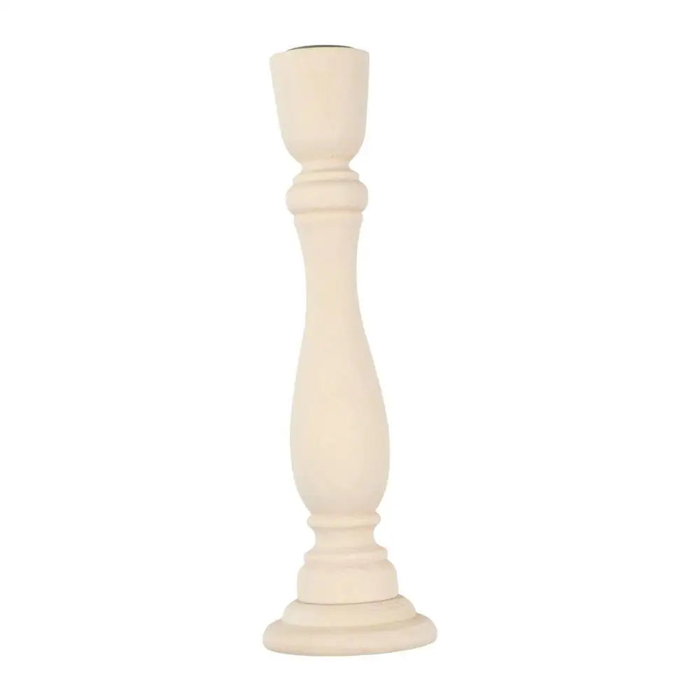 Nordic Vintage Wooden Pillar Candle Holder – Wedding Décor Wooden Candle Holder Babs 20.5 x 5cm