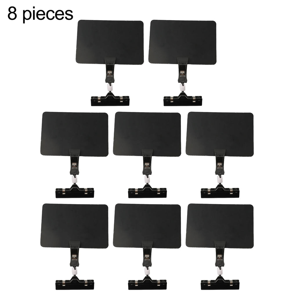 8-Pack Erasable Tabletop Chalkboard Signs with Clip Holders Chalkboard Display Signs Babs 8pcs
