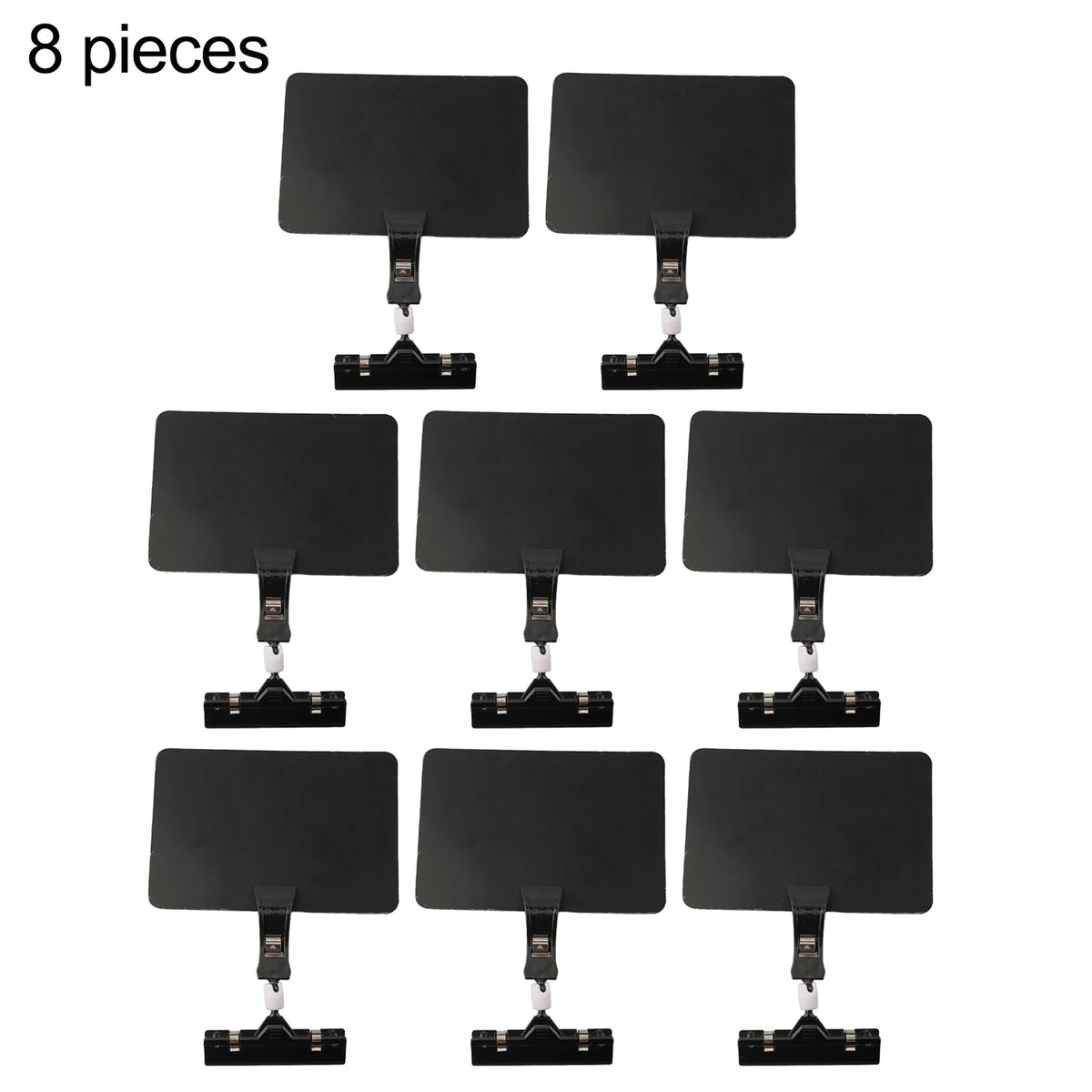 8-Pack Erasable Tabletop Chalkboard Signs with Clip Holders Chalkboard Display Signs Babs 8pcs
