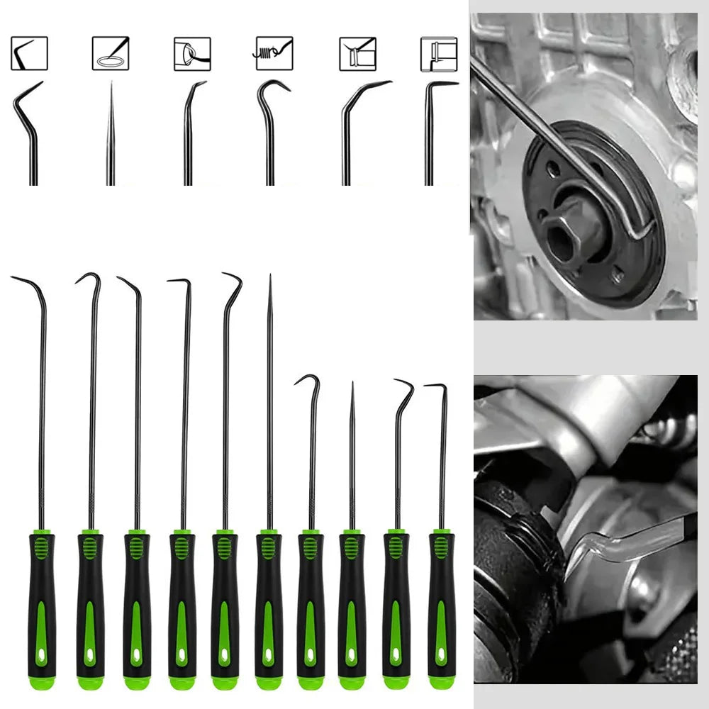 10-Piece Precision Pick & Hook Set | Oil Seal O-Ring Remover Precision Pick Hook Set Babs