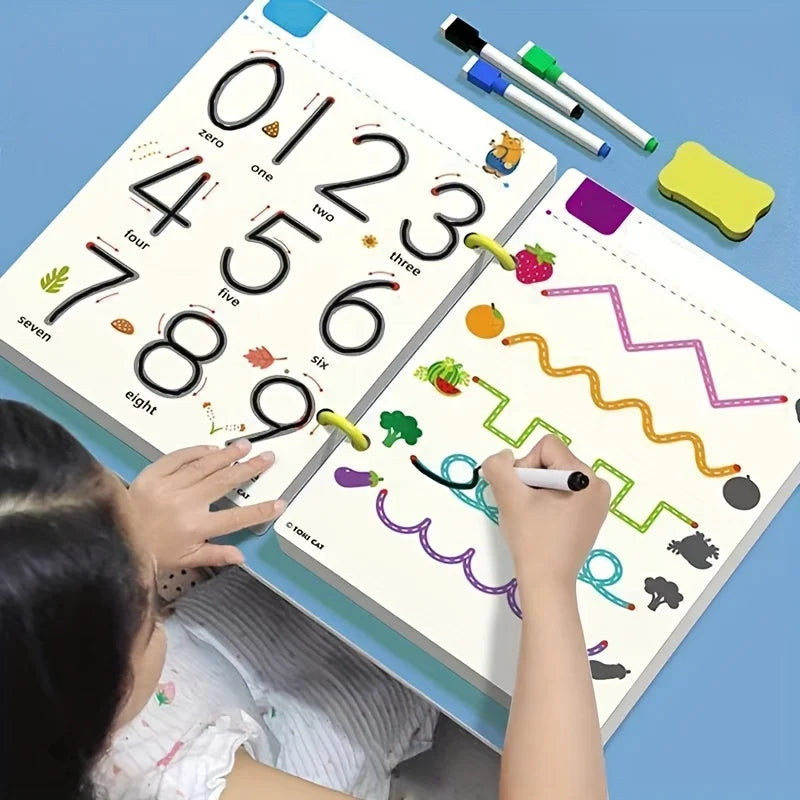 Kids Maze & Writing Activity Pen Training Card Watercolor Set Kids Activity Set Babs