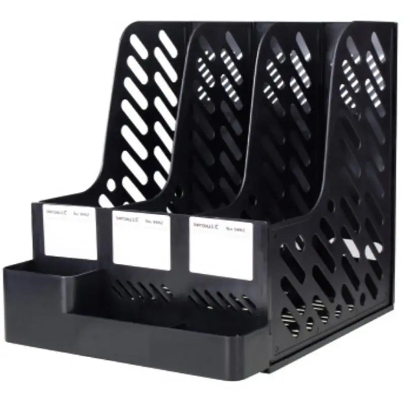 4-Column File Rack Desk Organizer – Books, Pens & Documents Desk File Organizer Babs