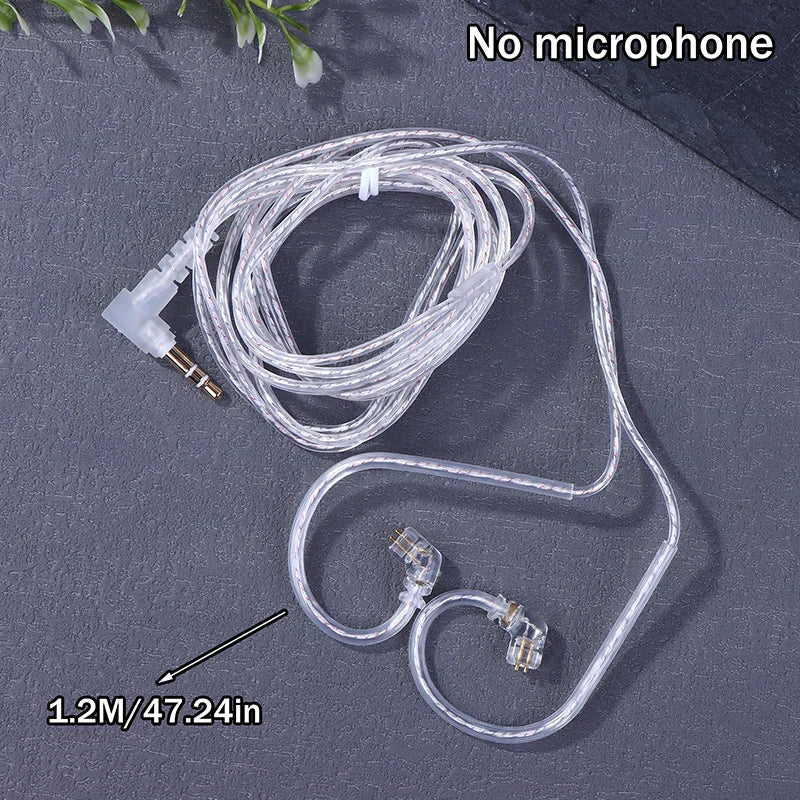 KZ Silver Plated Upgrade Cable 2Pin 3.5mm – 120cm Earphone Upgrade Cable Babs A1