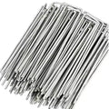 U-Shaped Garden Stakes Pins 25/50 Pcs – Heavy Duty Stainless Garden Stakes Pins Babs Light Grey 10X4CM 50pcs