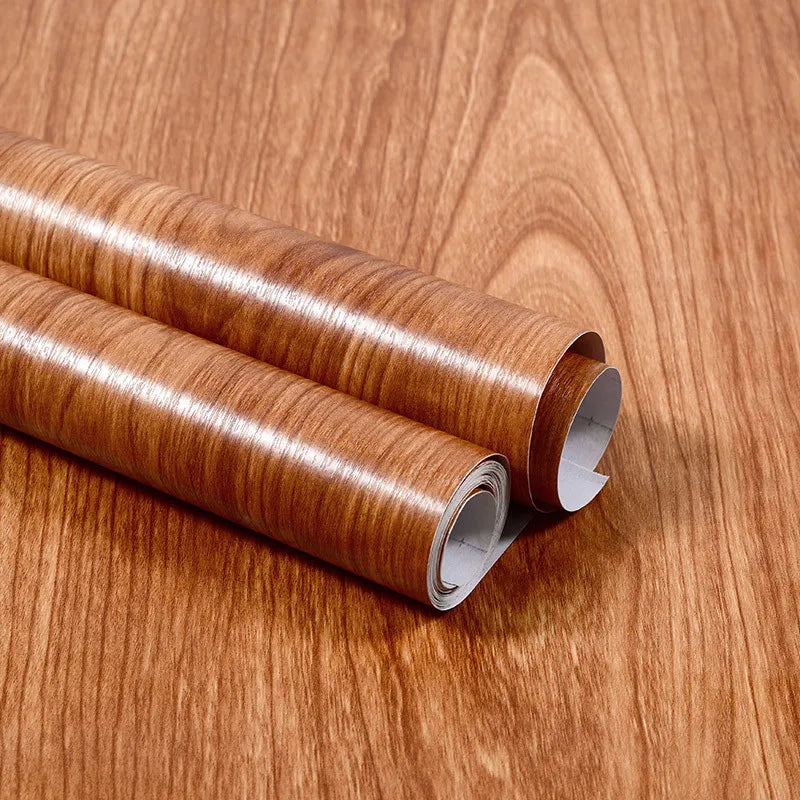 Waterproof Wood Grain Self-Adhesive Vinyl Contact Paper Roll Vinyl Contact Paper Babs Gan Ba Dou 40cm x 100cm