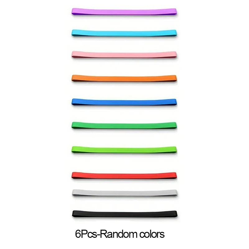 Silicone Elastic Bands for Planners, Books & Kitchen (6/12 Pcs) Silicone Elastic Bands Babs 6Pcs-Random colors