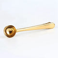 Stainless Steel Coffee Measuring Spoon & Sealing Clip Coffee Measuring Spoon Babs gold