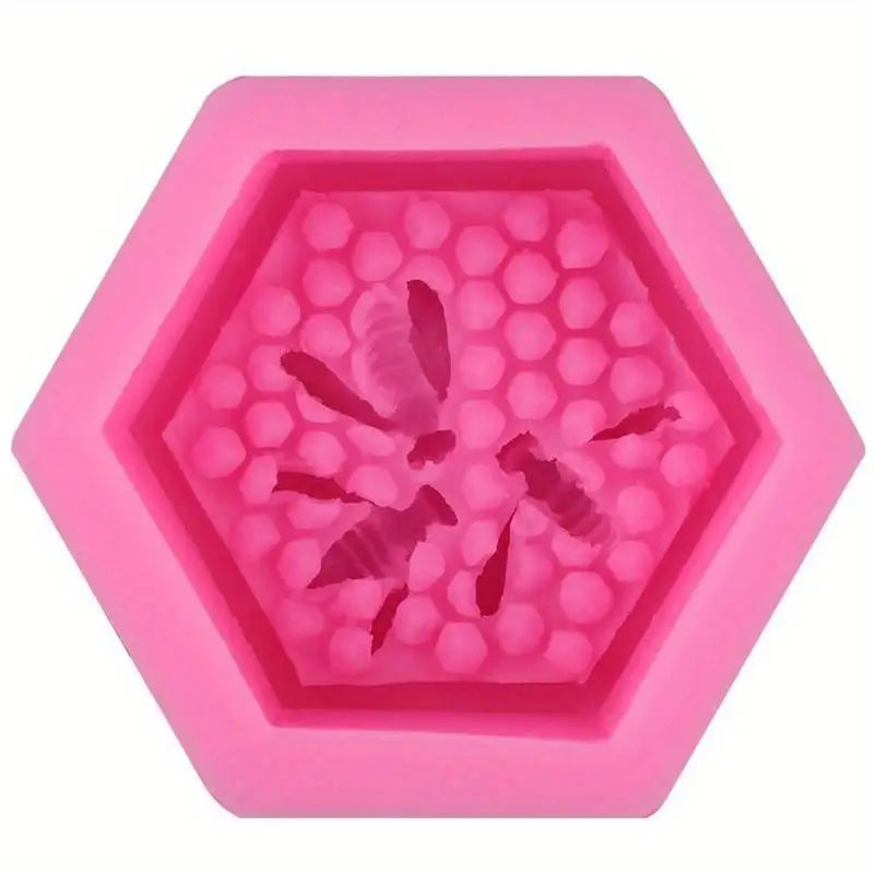 3D Bee Honeycomb Silicone Mold – Fondant, Soap & Chocolate Silicone Baking Mold Babs