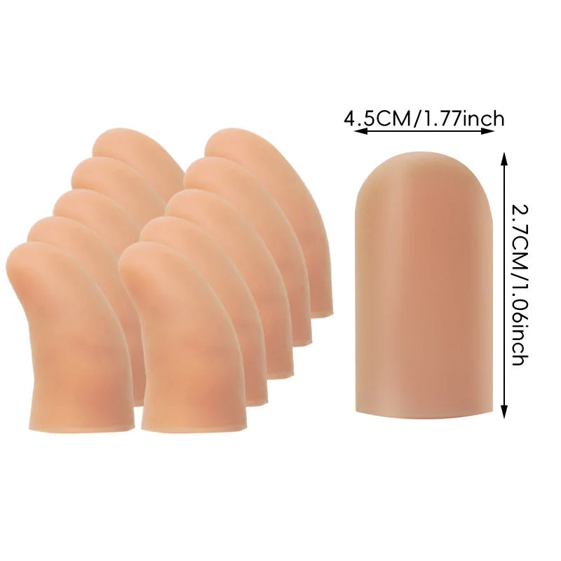 10-Pack Silicone Finger & Toe Protectors – Non-Slip Covers Silicone Finger Protector Babs Finger protector