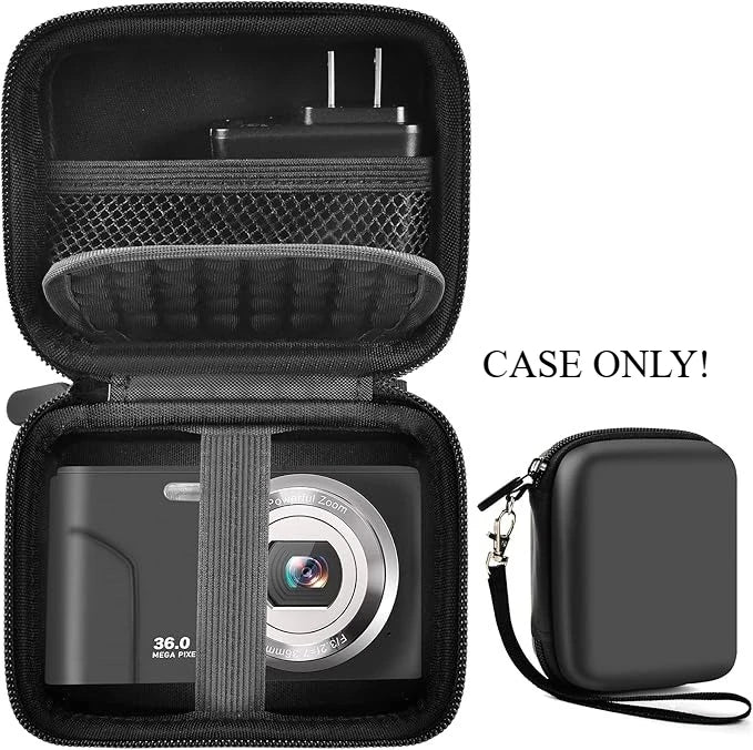 Kids Digital Camera Case – Shockproof EVA Carrying Bag | Paiyule Camera Carrying Case Babs Rose Gold