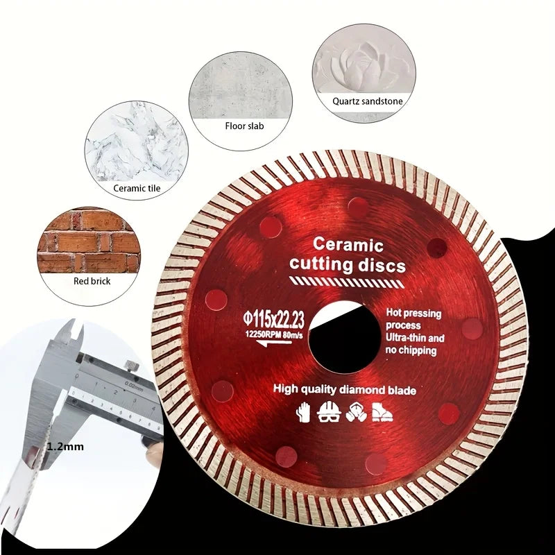 115mm Diamond Tile Cutting Disc | Ultra-Thin Ceramic Saw Blade Diamond Cutting Disc Babs
