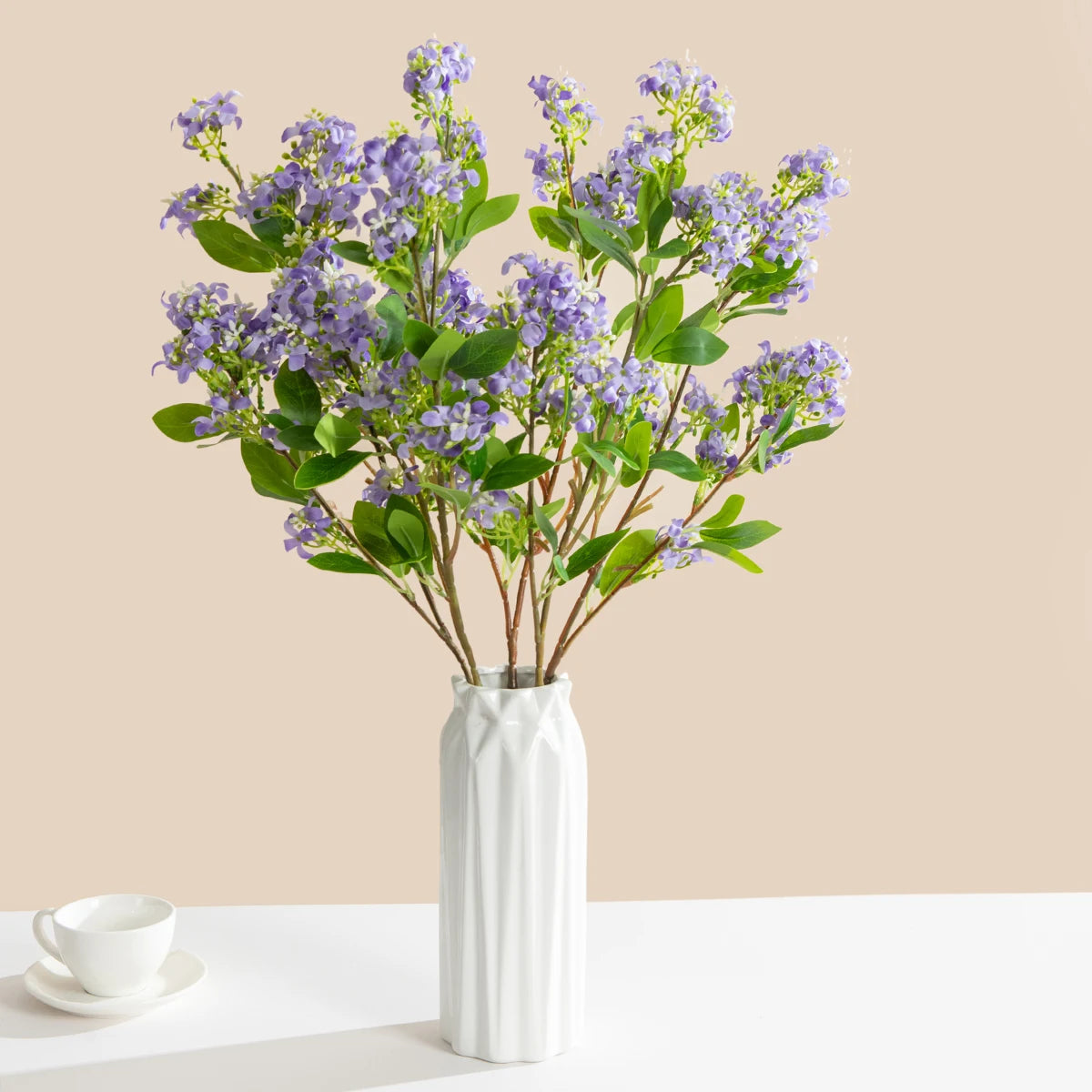 Silk Artificial Lilac Bouquet – Wedding & Home Floral Décor Artificial Flower Bouquet Babs