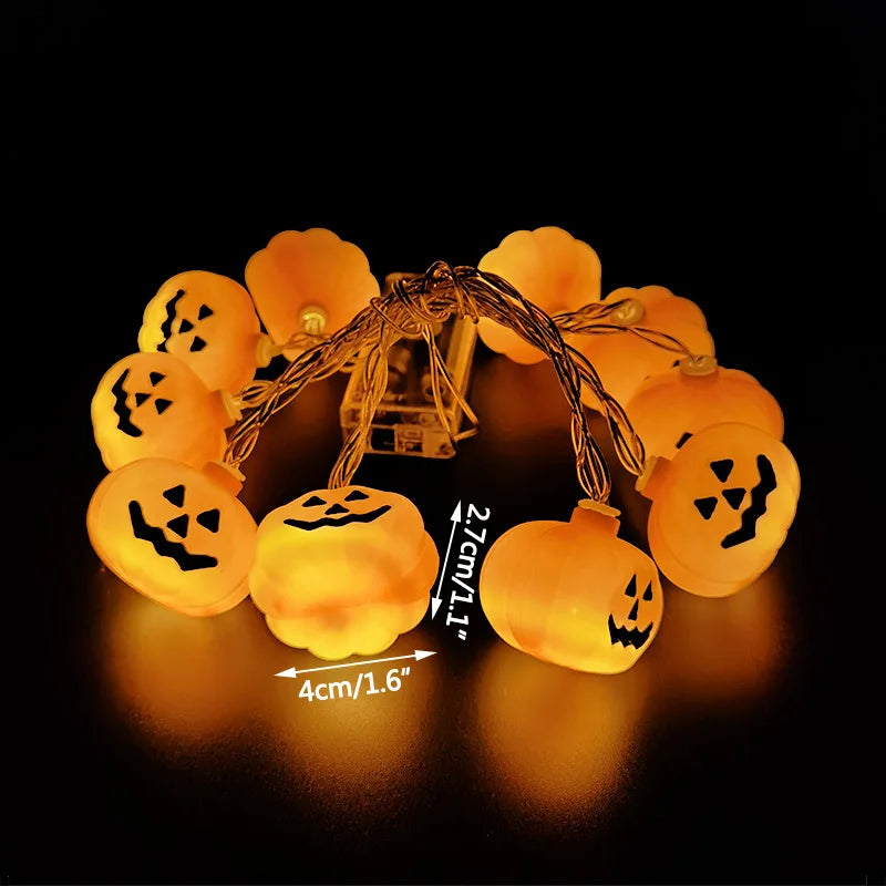 Halloween LED String Lights – Pumpkin Bat Ghost 10-LED 1.5M Halloween String Lights Babs A1