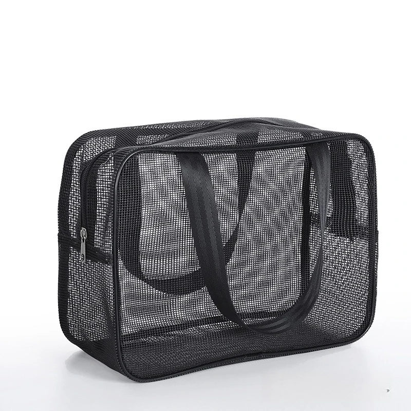 Mesh Shower Bag – Quick Dry, Big Pockets Travel Tote Mesh Shower Tote Bag Babs about 30x20x10cm