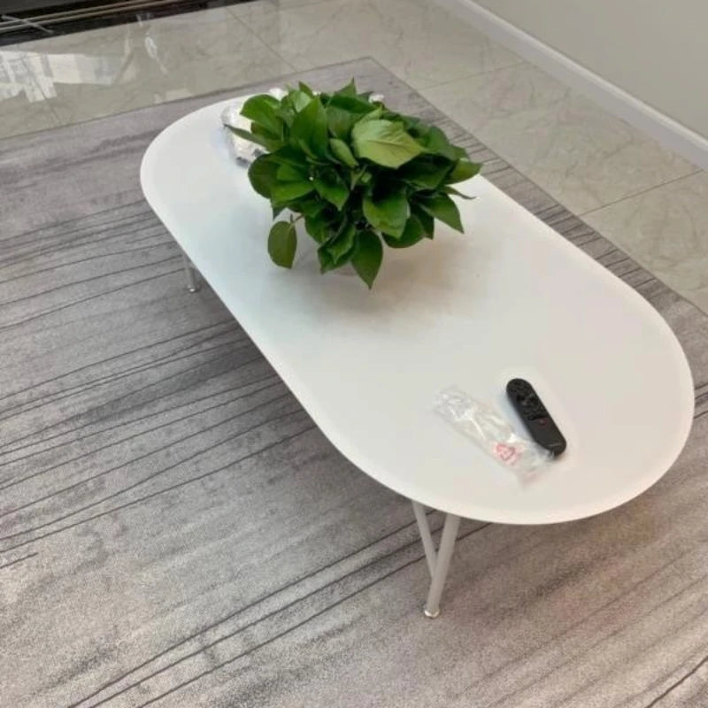 Modern Metal Oval Coffee Table – Nordic Sofa Side Table Metal Coffee Table Babs