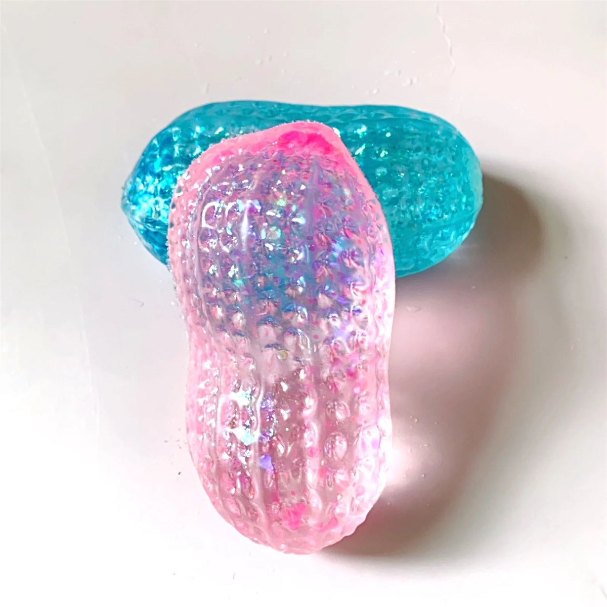 Glitter Peanut Squishy Toy – Slow Rising ASMR Sensory Fidget Squishy Fidget Toy Babs