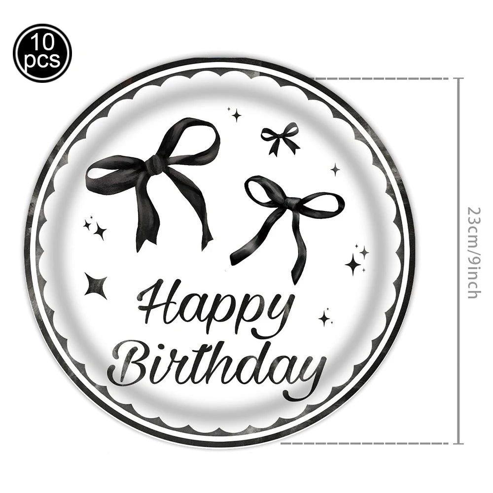 32" Black Bow Number Balloon Kit – Party & Wedding Décor