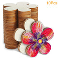 Unfinished Wooden Flower Discs – DIY Blank Wood Ornaments 10/20pc Wooden Craft Blanks Babs 10Pcs