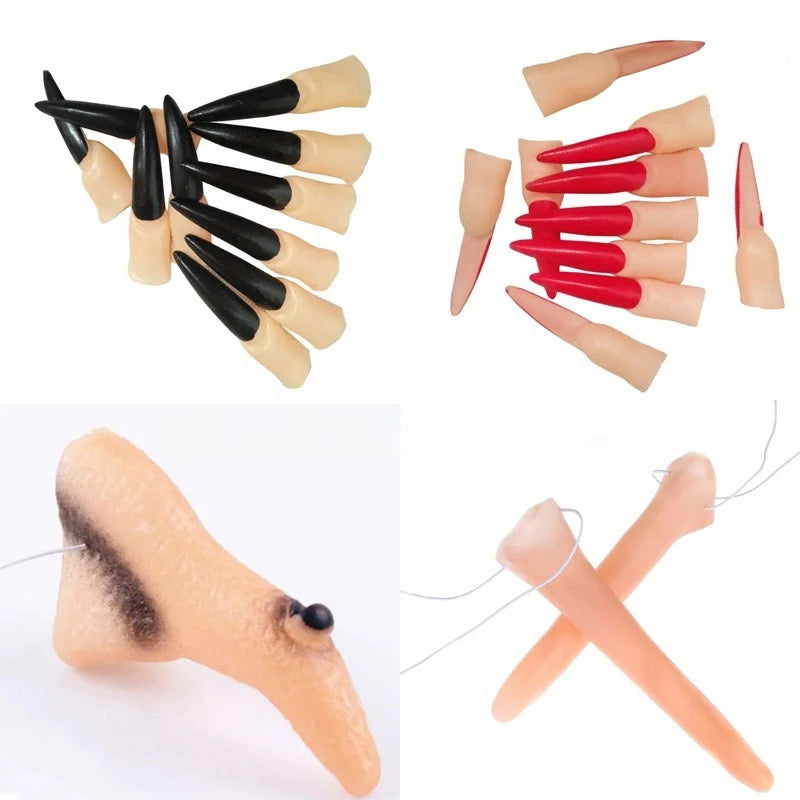 Halloween Witch Zombie Fake Nail Claws – Cosplay DIY Costume Halloween Nail Claws Babs