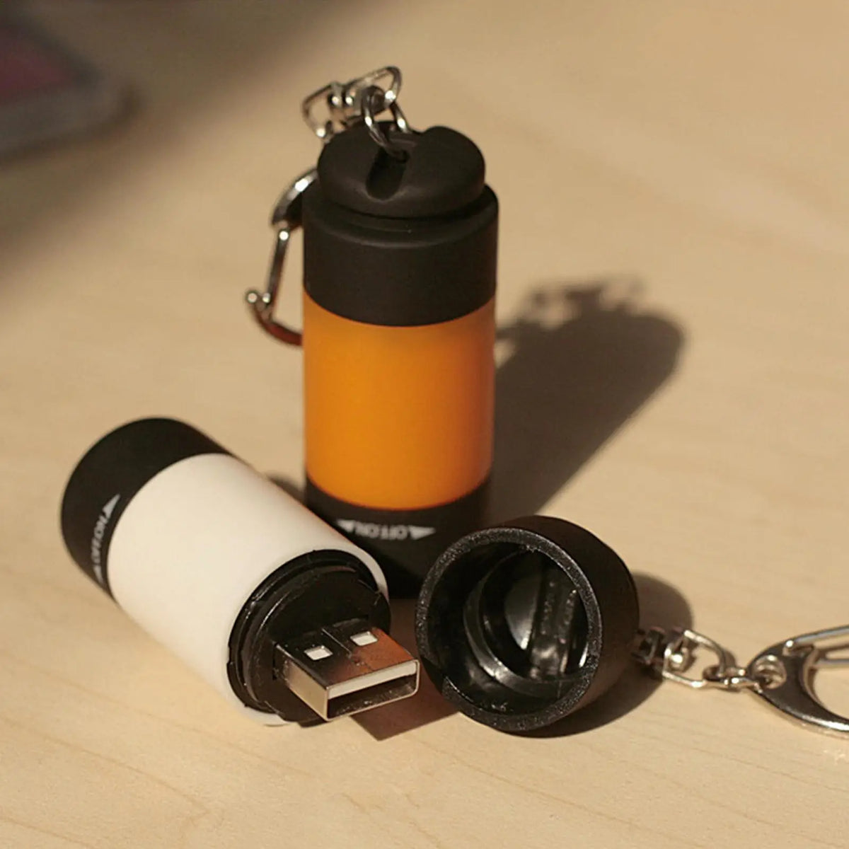 LED Mini USB Rechargeable Keychain Flashlight – Waterproof Keychain Flashlight Babs
