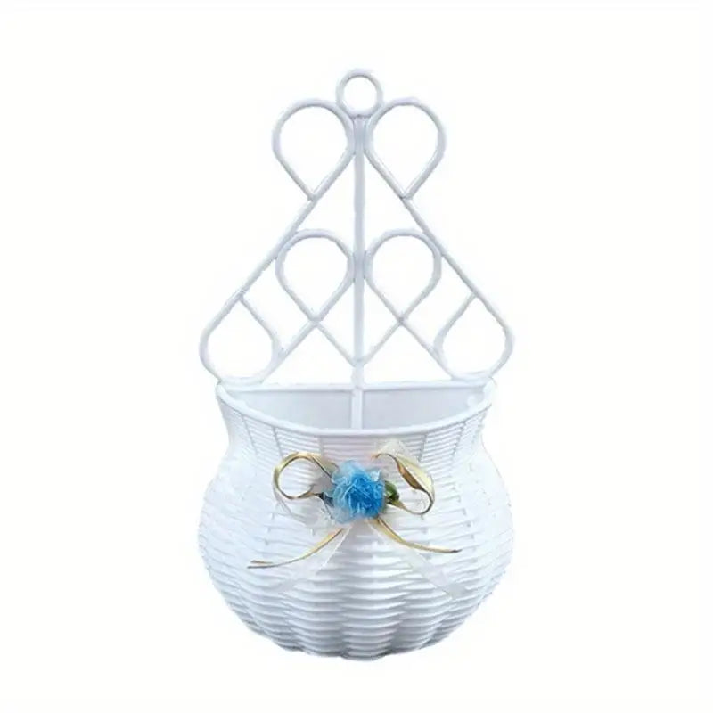 Hanging Rattan Wall Planter Basket | DIY Home Decor Vase Wall Hanging Planter Babs