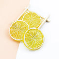 Artificial Plastic Lemon Decor 5pcs – 5cm Faux Fruit Home Accent Faux Fruit Decor Babs yellow 20 PCS