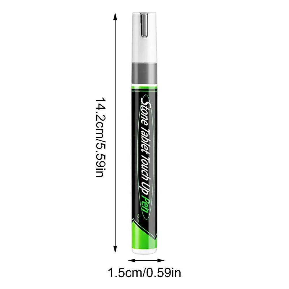 Weatherproof Touch-Up Paint Pen – Stone, Granite & Metal Paint Marker Pen Babs Silver 1pcs