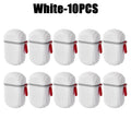 Travel Soap Box with Lid – Leakproof, Draining Soap Case Travel Soap Case Babs White-10PCS