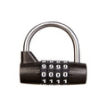 4-Digit Combination Padlock – Locker, Luggage & Cabinet Lock Combination Padlock Babs black