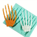 Skull Hand Halloween Silicone Mold – Fondant & Chocolate Silicone Baking Mold Babs 1pc