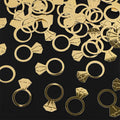 Golden Diamond Ring Confetti for Wedding & Bridal Party (50/100pcs) Party Confetti Decor Babs Gold 50Pcs