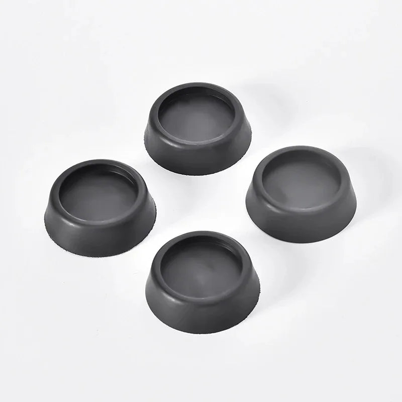 4-Pack Rubber Anti-Vibration Pads – Non-Slip Appliance Feet Anti-Vibration Pads Babs Black 4pcs