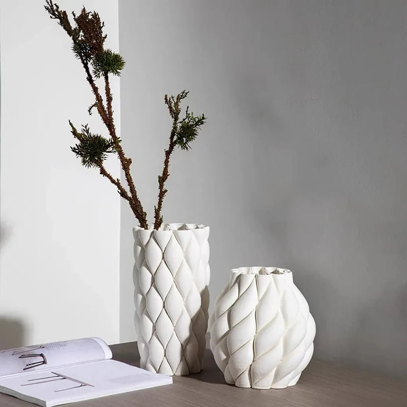 Modern Nordic Ceramic Vase – Desk Flower & Hydroponic Decor Ceramic Flower Vase Babs