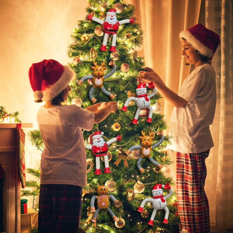 Santa Claus Extendable Christmas Ornaments 2025 – Kids Gift Christmas Tree Ornament Babs
