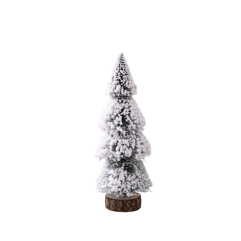 Mini Snow Pine Christmas Tree Ornaments – Set of 4 Desktop Decor Christmas Tree Ornament Babs