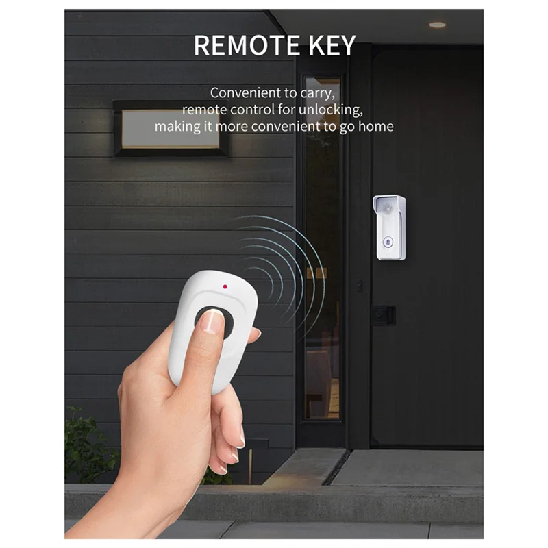 800M Wireless Intercom Doorbell | Two-Way Voice & Remote Unlock Wireless Intercom Doorbell Babs