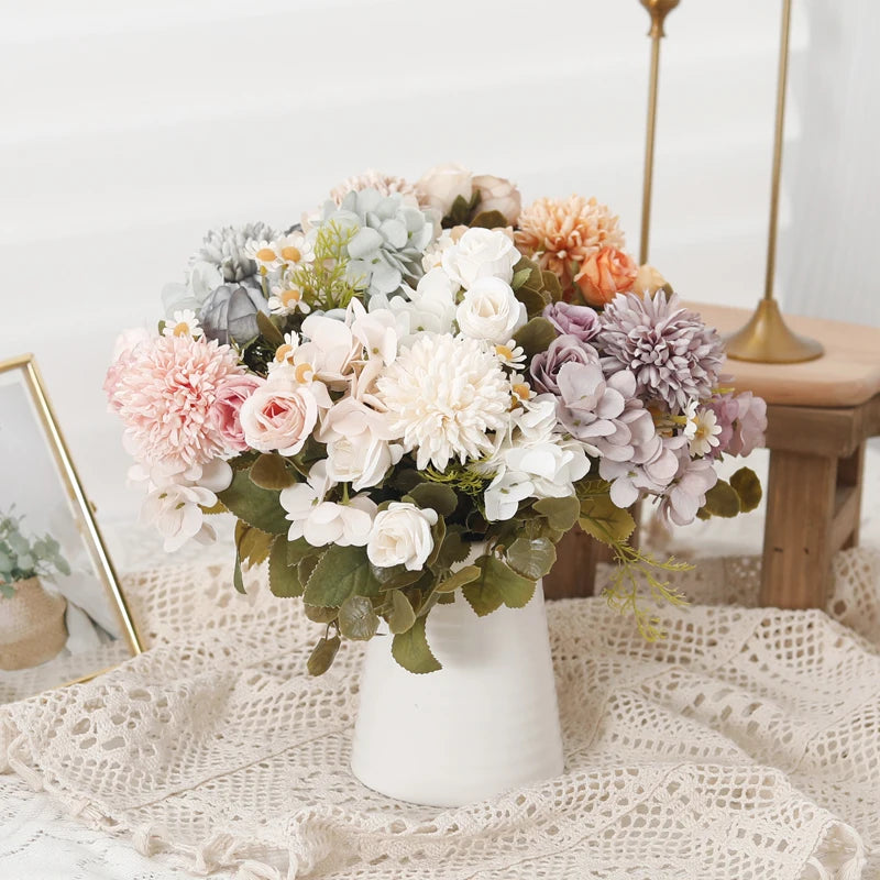 Silk Artificial Flowers – Rose, Sunflower, Hydrangea & Dandelion Artificial Flowers Babs