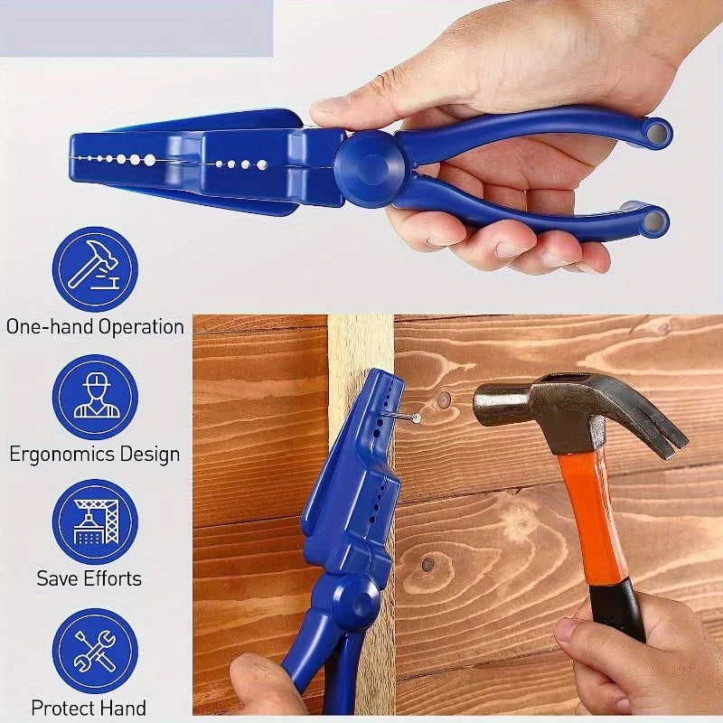 Nail Clamp Driving Assistant – Finger Guard & Screw Positioning Nail Driving Clamp Babs