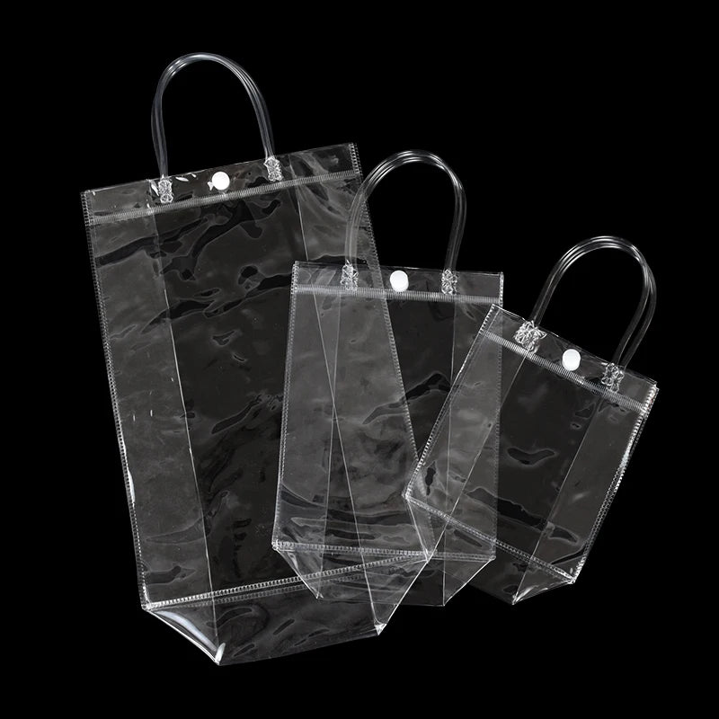 20Pcs Clear PVC Gift Bags with Handle – Party Favors PVC Gift Bags Babs