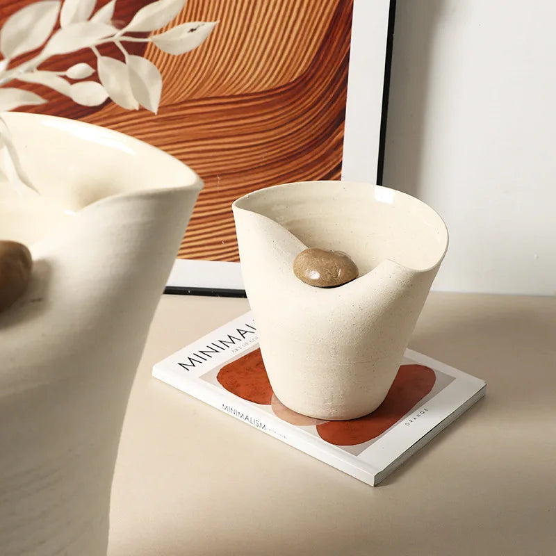 Nordic Ceramic Vase | Modern Living Room & Entryway Décor Decorative Ceramic Vase Babs