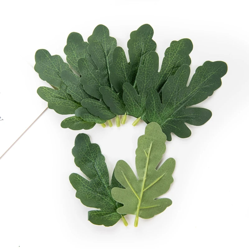50PCS Artificial Silk Watermelon Leaves – DIY Wedding & Home Decor Artificial Decorative Leaves Babs