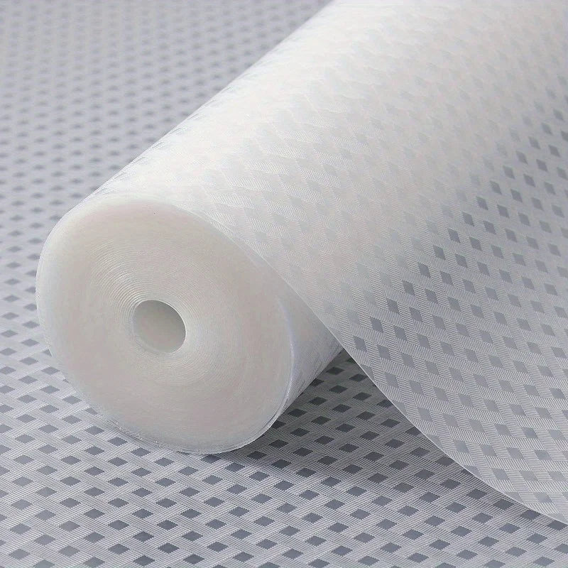 EVA Waterproof Shelf Liner for Kitchen Cabinets & Drawers Kitchen Shelf Liner Babs White
