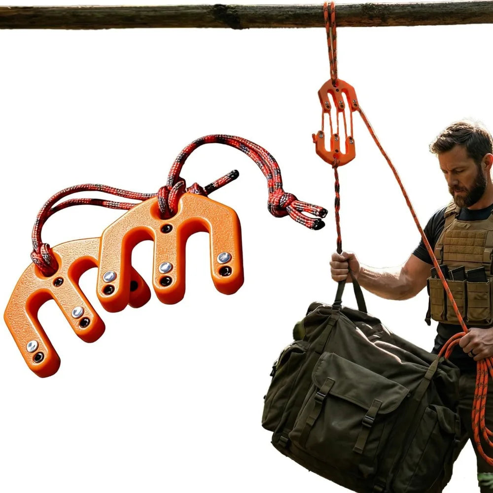 Hunting Hoist Block & Tackle System – Manual Outdoor Lift Hunting Hoist System Babs