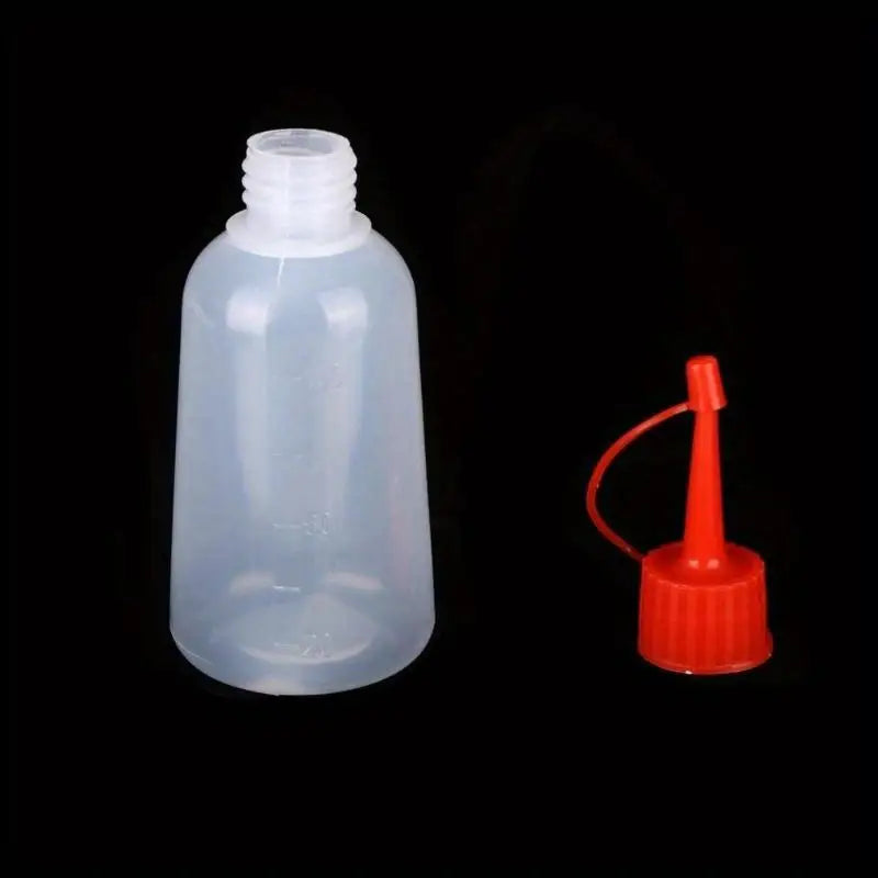 3-Pack 100ml Clear Squeeze Bottles with Tip Cap – Refillable Craft Squeeze Bottle Babs