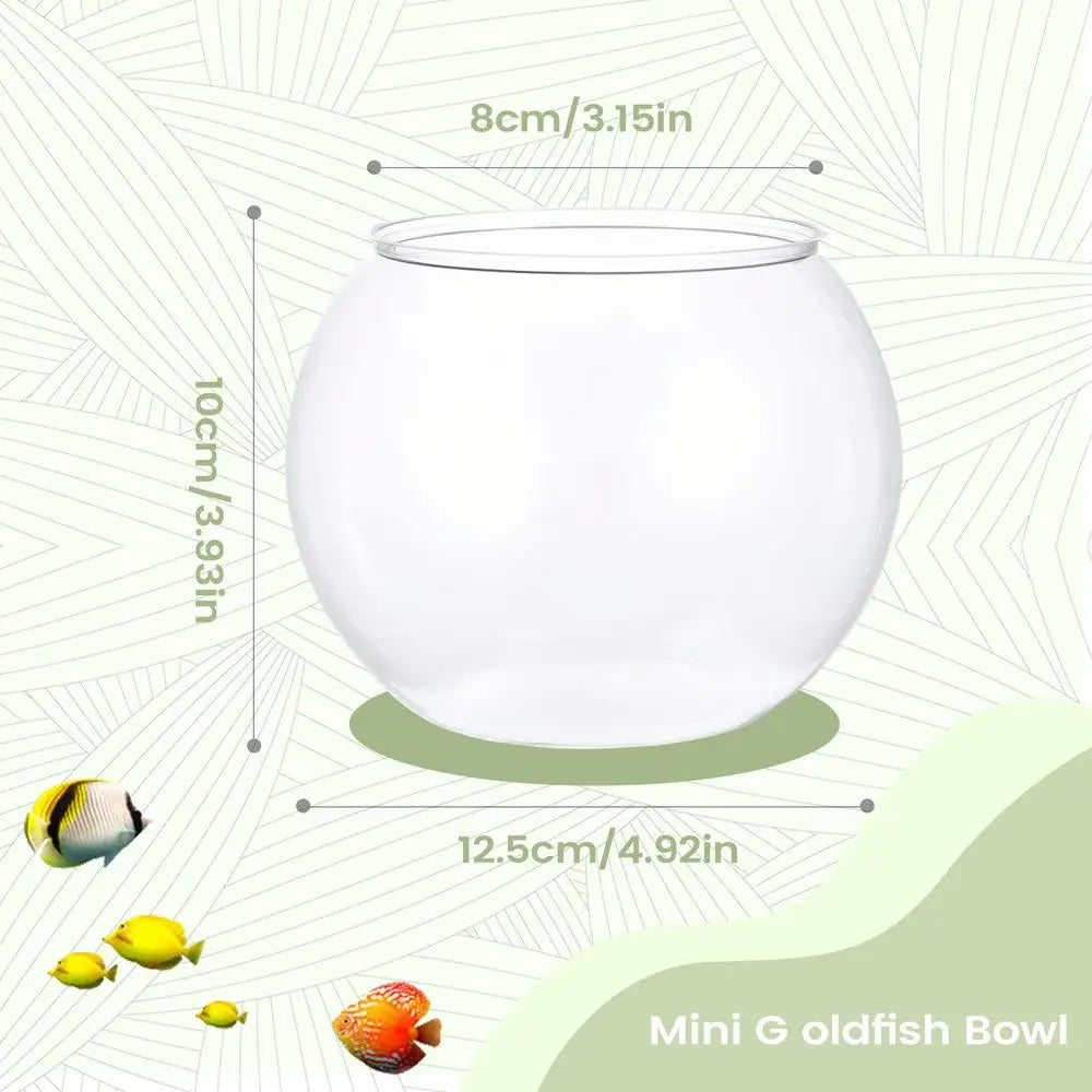 Mini Fish Bowl Clear Bubble Planter Desktop Aquarium Decor Decorative Fish Bowl Babs small