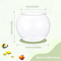 Mini Fish Bowl Clear Bubble Aquarium – Table Centerpiece Decor Decorative Fish Bowl Babs small